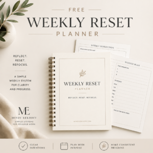 Weekly Reset Planner (Free)