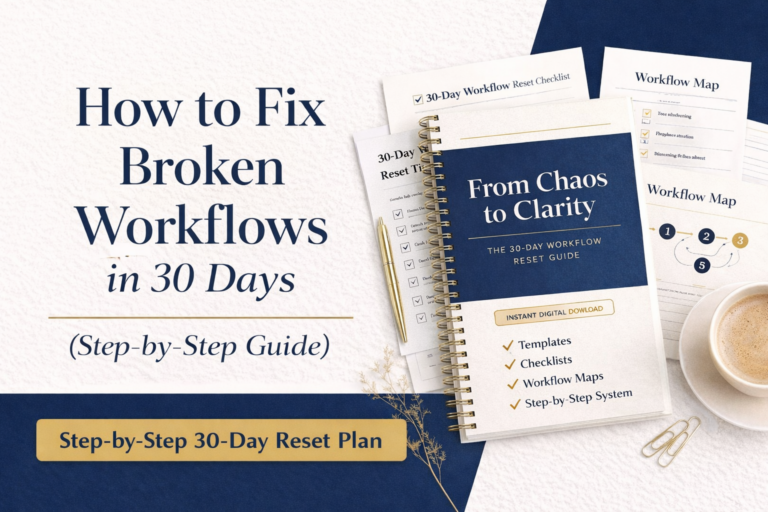 How to Fix Broken Workflows in 30 Days (Step-by-Step Guide)