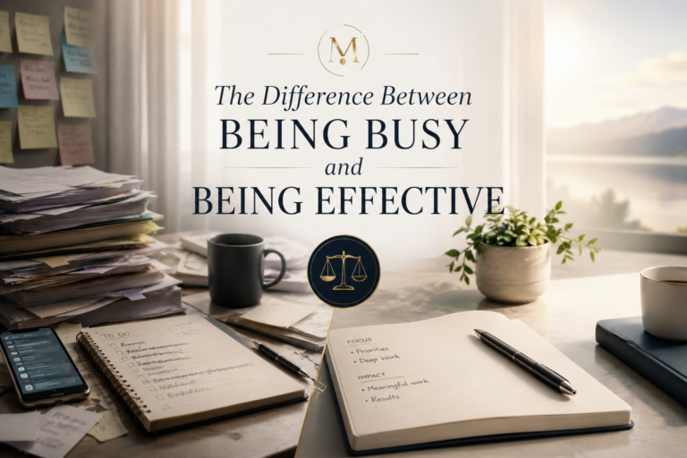 The Difference Between Being Busy and Being Effective