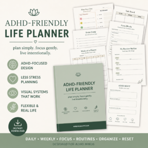 ADHD-Friendly Life Planner | Printable Daily & Weekly Planning System